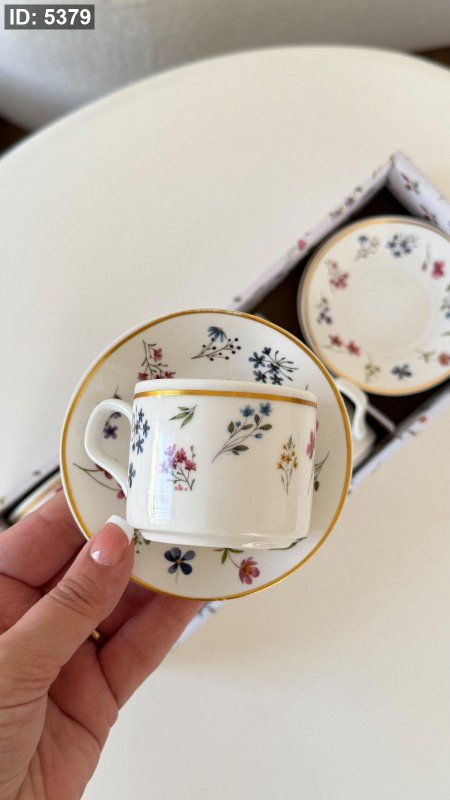 فناجين قهوه 6+6 بورسلان مورد
